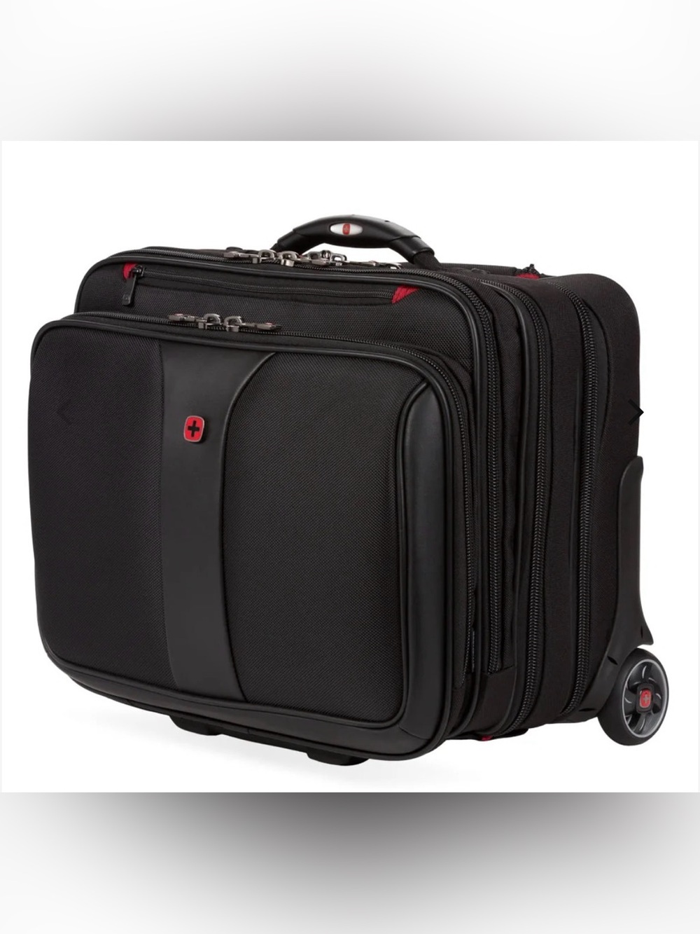 Swiss Gear Wenger Patriot II Black Business Case Roller Briefcase